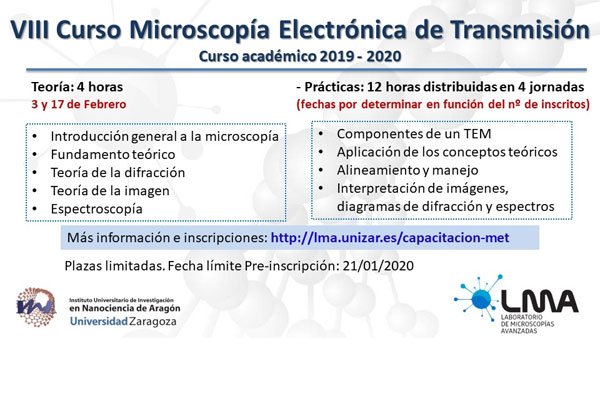 Capacitación para Usuarios Autónomos de Microscopía Electrónica de Transmisión