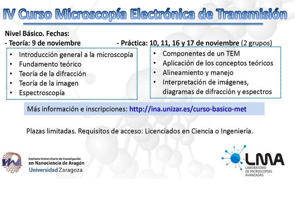 IV Transmission Electron Microscopy Course